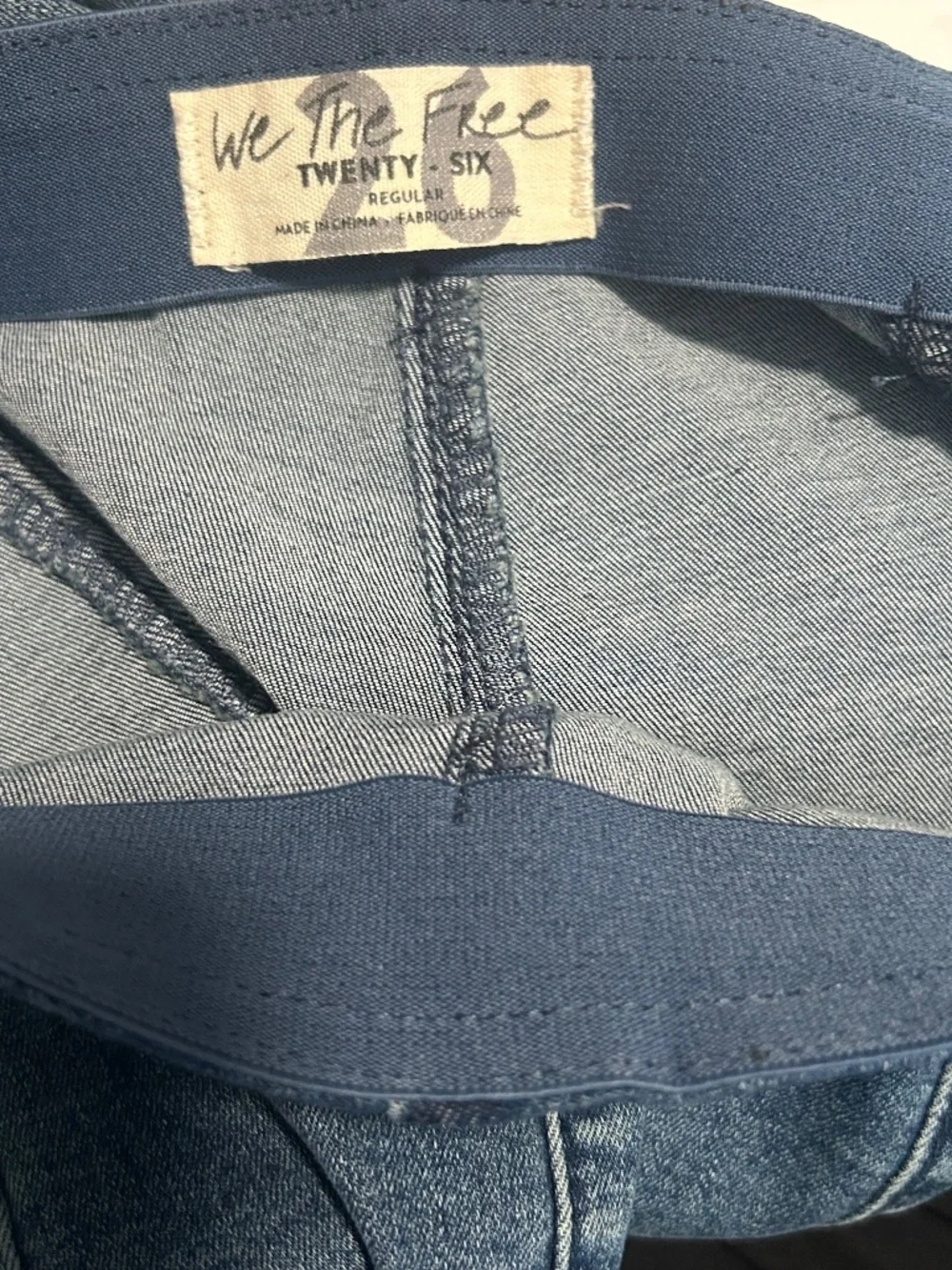 Free People Wee The Free High-Rise Pull On Flare Jeans Size 26 Cotton